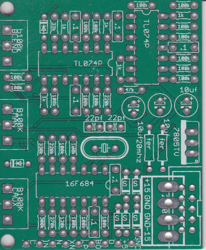 Barton Random Resonator BMC013 PCB