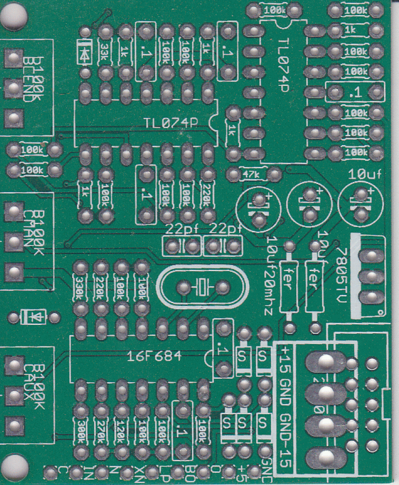 Barton Random Resonator BMC013 PCB